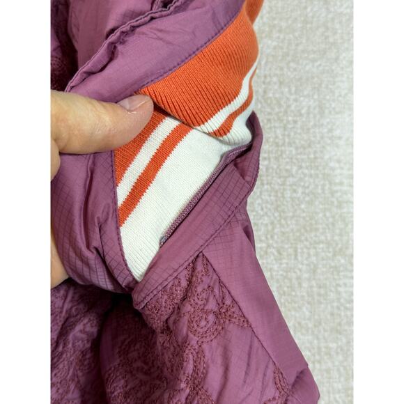 Horny Toad Women Small Pink Embroidered Zip Front Vest Lightweight Outdoor Layer - Picture 8 of 13